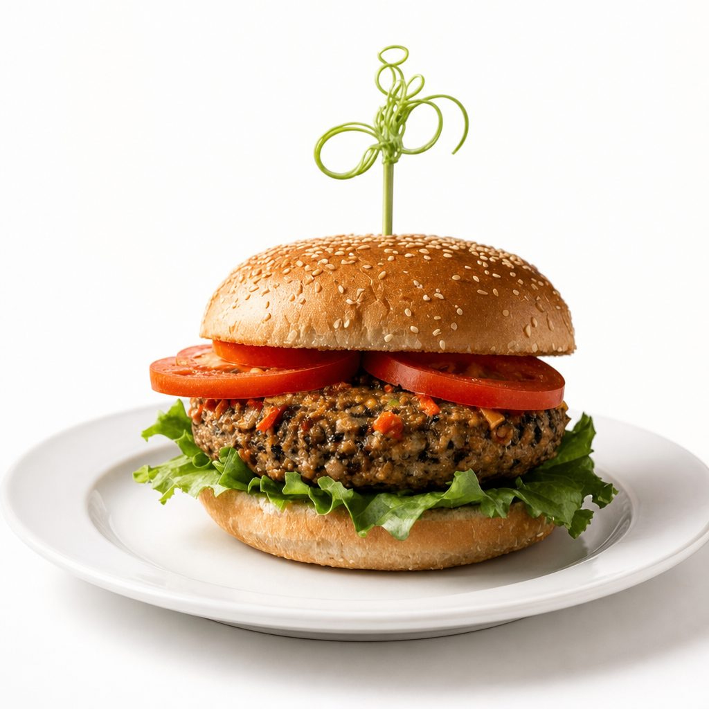Black Bean Veggie Burger.