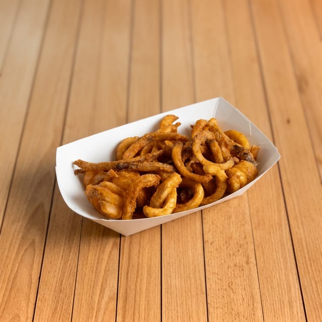 Curly Fries or Sweet Potato Fries.